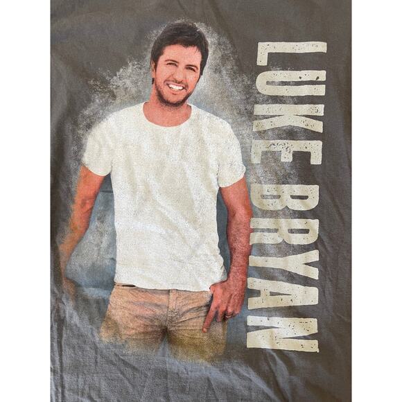 Luke Bryan Tailgates Tanlines Concert Tour Country Music T Shirt Adult Medium - Picture 2 of 7